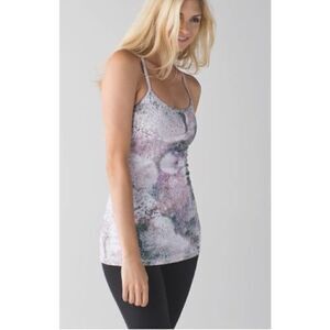 Lululemon Pink Gray White Tank Sz. 4